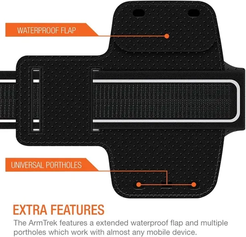 Vista 3 de Trianium Brazalete para teléfono grande: iPhone Xs Max XR iPhone X 8 7 6s Plus, LG G7 G6, Galaxy s9 s8, Note 9 8