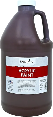Vista 42 de Handy Art Pintura acrílica, juego de 12 colores, botellas de 16 onzas, acrílico líquido para estudiantes semibrillante, consistencia de flujo