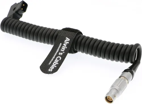 Vista 7 de Alvin's Cables RED Komodo-X Cable de alimentación para RED DSMC2 Epic Scarlet D-Tap a 6 pines hembra ángulo recto cable para DJI Ronin 4D 1M/39.4