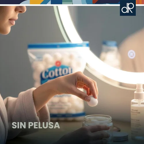 Vista 4 de DecorRack 300 bolas pequeñas de algodón para maquillaje, eliminación de esmalte de uñas, cuidado de mascotas, aplicación de loción de aceite