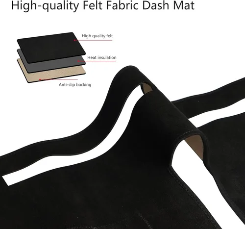Vista 3 de Protector de alfombra para salpicadero, consola central interior personalizada compatible con Nissan Frontier 2007-2019, Suzuki Equator 2009-2012