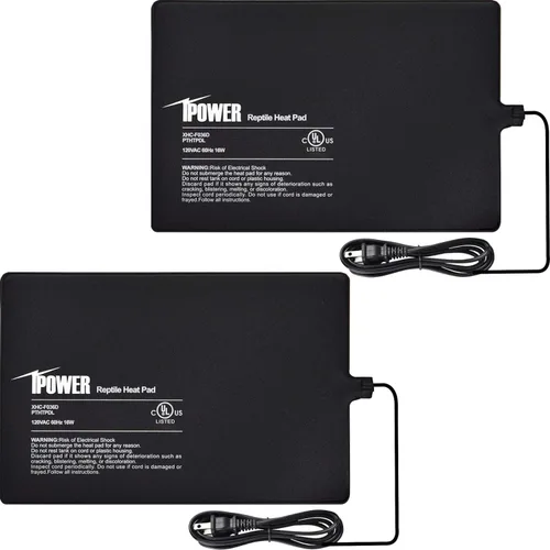 Vista 26 de iPower Almohadilla de Calor para Reptiles de 6 x 8 Pulgadas, 8 W, Calentador de Terrario Debajo del Tanque, Alfombrilla Calefactora para Tortuga