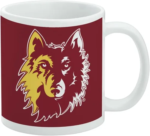 Vista 224 de Taza de cerámica con el logotipo principal de la Universidad Rider, taza de regalo novedosa para café, té y bebidas calientes, 11oz, blanca