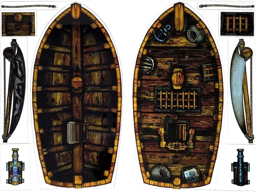 Vista 4 de Arcknight Boats - Objetos de rol, 30 piezas Barcos