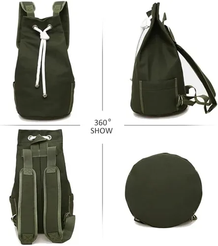 Vista 2 de LUKEO - Bolsa de gimnasio para hombre, con cordón, para deportes, baloncesto, para mujer