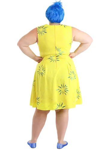 Vista 9 de Disfraz de Mujer Talla Plus Joy de Disney y Pixar Inside Out Multicolor