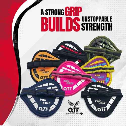 Vista 5 de QTF Almohadillas de neopreno para gimnasio, protectores de palma de gimnasio, reemplazo de guantes de entrenamiento para hombres y mujeres