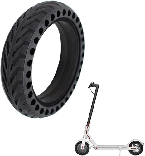 Vista 6 de Z-FIRST 2 neumáticos sólidos de 8.5 pulgadas, ruedas de scooter eléctrico, neumáticos de repuesto de 8-1/2 pulgadas, neumáticos delanteros
