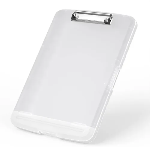 Vista 14 de Rimilak Portapapeles de plástico con almacenamiento, portafolio de enfermería de alta capacidad 8.5 x 11 con soporte para bolígrafo, tamaño 14.2 x