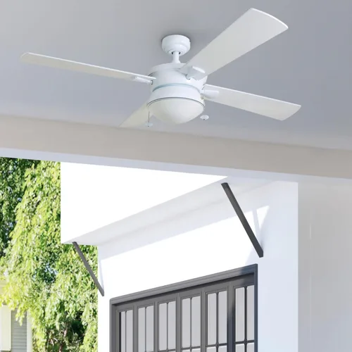 Vista 13 de Prominence Home Auletta - Ventilador de techo contemporáneo para interiores y exteriores de 52 pulgadas con luz, cadena de tracción, opciones