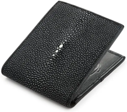 Vista 6 de Cartera de rayas pulidas color negro talla M Negro - Cartera