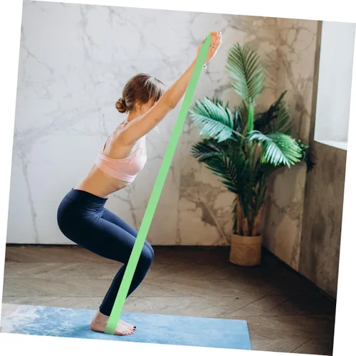 Vista 2 de KOMBIUDA 3Pcs Yoga Stretch Strap Resistance Bands for Full-Body Exercise TPE Elastic Bands for Strength Training Shoulder Back Leg Workout Portable