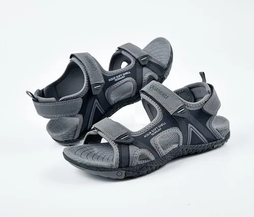 Vista 6 de QUANDELI Sandalias deportivas para hombre, sandalias de agua con punta abierta con soporte de arco, impermeables, ligeras, informales, atléticas