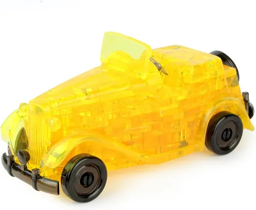 Vista 24 de Rompecabezas de cristal 3D clásico para automóvil, rompecabezas de cristal para rompecabezas a partir de 16 años, 54 piezas (negro)