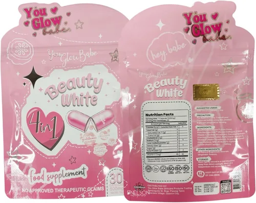 Vista 4 de You Glow Babe Beauty White 4 en 1 cápsulas de glutatión – 30 unidades por paquete