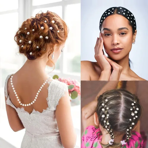 Vista 5 de 2744 piezas de perlas para el cabello, calcomanías de perlas autoadhesivas, calcomanías de perlas para manualidades, perlas para pegar, gemas