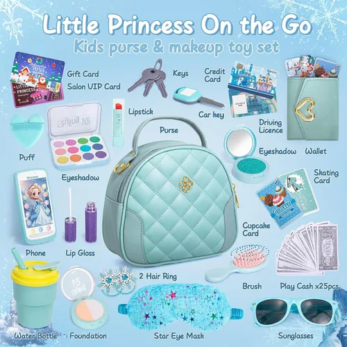 Vista 2 de Hohosunlar Bolso de regalo para niña de 3, 4, 5, 6, 7, 8, accesorios