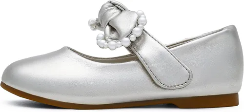 Vista 3 de DREAM PAIRS Zapatos de vestir Mary Jane para niña, planos para fiesta, escuela, boda (bebéniña pequeña)