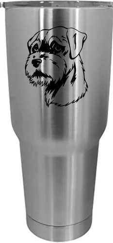 Vista 298 de Cairn Terrier - Vaso grabado con temática de perro, 30 onzas