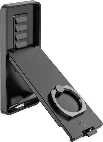 Vista 9 de Soporte ligero para anillo de tableta con agarre giratorio de 360°, soporte plegable delgado para tableta, soporte de un solo dedo anticaída