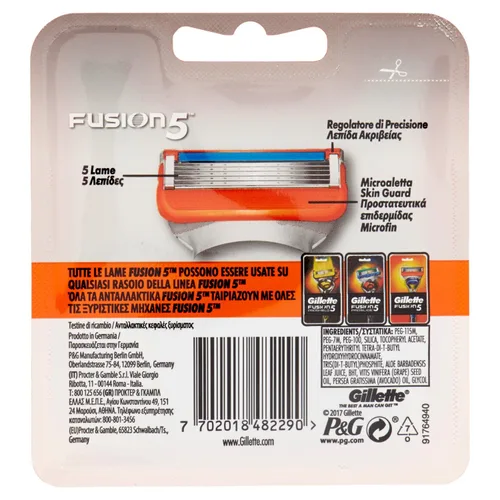 Vista 3 de Gillette Fusion 5 Cuchillas para Hombre Reemplazo