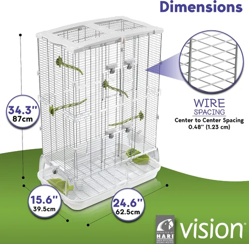 Vista 5 de Jaula para pájaros de Vision modelo M02 mediano