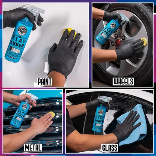 Vista 8 de Chemical Guys, Kit combinado de barra de arcilla y lubricante para pintura