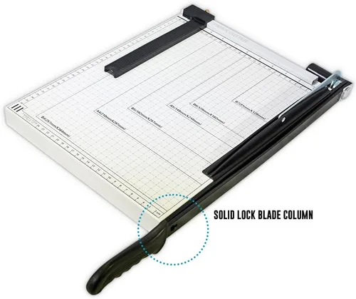 Vista 2 de Cortadora de papel manual modelo 829-3 B4 (14.9″ x 11.8″) Cortador de guillotina