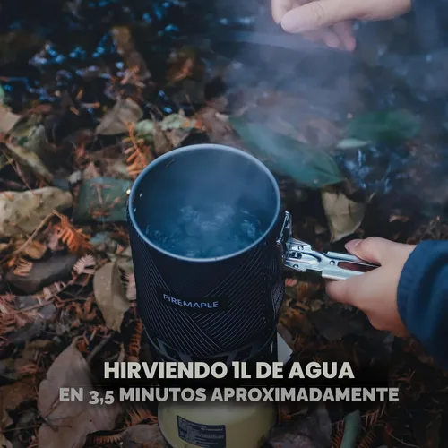 Vista 6 de Estufa portátil Fire-Maple Star X2 Pro para mochileros y campamentos - Herramienta de cocina de campamento rápida, compacta y eficiente para Negro