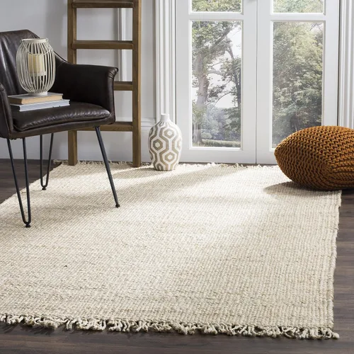 Vista 13 de SAFAVIEH Natural Fiber Collection - Alfombra decorativa de 2 x 3 pies, color verde, hecho a mano con flecos de yute tejido, ideal para zonas de alto