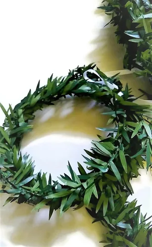 Vista 7 de Mini Wild Leaves Greenery Garland 6 Ft Length
