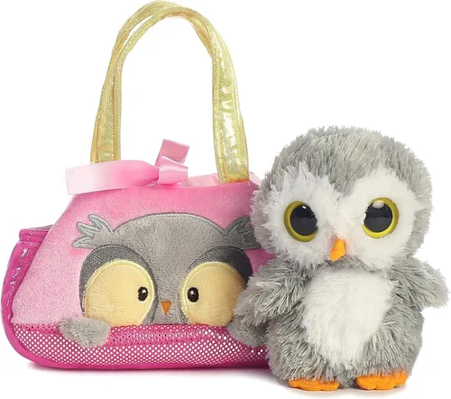 Vista 3 de Aurora® Fashion Fancy Pals™ Peek-A-Boo™ - Peluche con bolso elegante para divertirse con disfraz, perfecto para niños de 3 años, disfraces