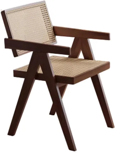 Vista 11 de Armless Side Chairs Single Leisure Chair Set, Upholstered Boucle Dining Chairs, Vanity Chair with Curved Backrest and Solid Wood Legs, for Kitchen