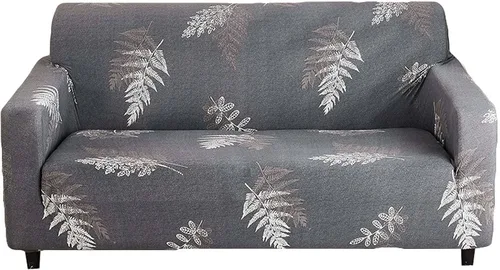 Vista 24 de MBROS Funda estampada para sofá, funda de sofá de tela elástica elástica, 1 pieza, antideslizante, universal, de elastano, protector de muebles