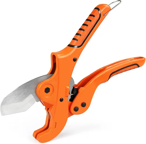 Vista 8 de YIYITOOLS Cortador de tubos y tuberías para cortar mangueras y tuberías de plástico OD PEX, PVC y PPR de hasta 1-5/8 ""pulgadas, cortador