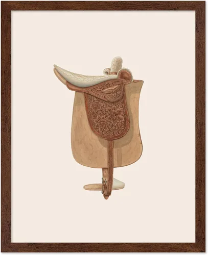 Vista 15 de Poster Master Póster vintage de cuero para silla de montar, estampado retro de vaquero, arte de silla de montar, diseño occidental, impresión