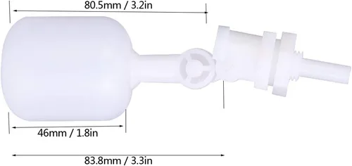 Vista 2 de Válvula de flotador de control automático de nivel de agua G1/4 Válvula de flotador automática para fuentes de agua Válvula de control de nivel