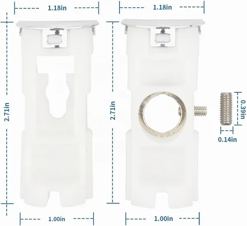 Vista 2 de DA61-07540A Versión mejorada para mango de refrigerador y congelador Samsung Kit de reemplazo para mango de puerta de congelador Samsung