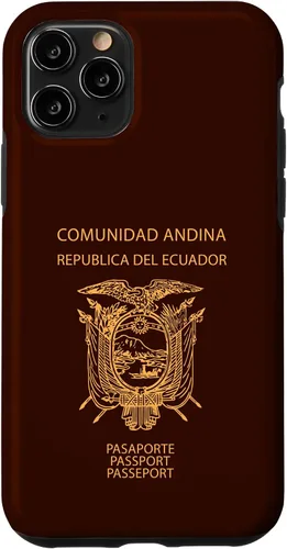 Vista 13 de Funda para iPhone 12 Pro Max Ecuador, pasaporte de Ecuador, bandera de Ecuador