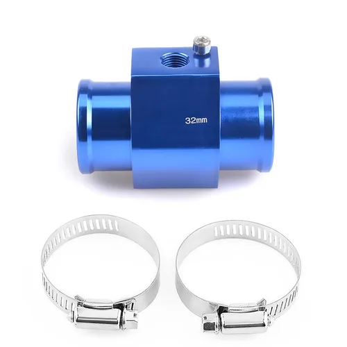 Vista 17 de Adaptador de abrazadera para sensor de temperatura de agua de aluminio, tubo de unión de temperatura de agua, medidor de temperatura, abrazaderas