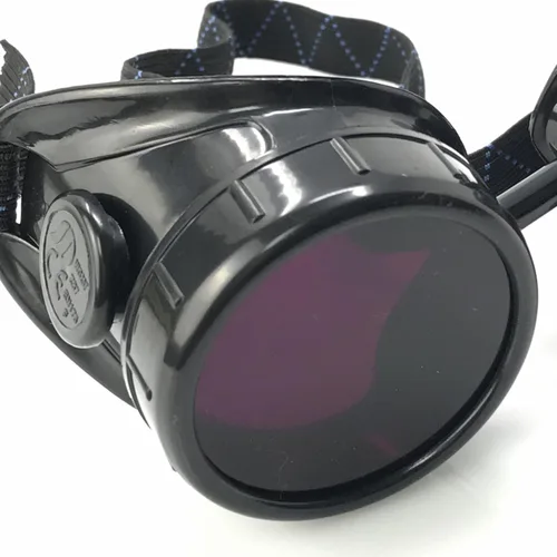 Vista 5 de Steampunk Mad Scientist - Gafas de rave, gafas de protección ocular estilo de soldadura
