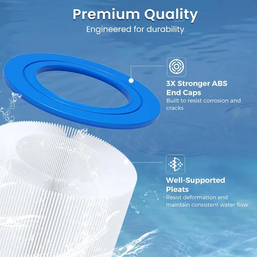 Vista 5 de Future Way Cartucho de filtro de piscina CC200 de repuesto para Pentair Clean & Clear 200, reemplaza Pentair R173217, Pleatco PAP200, Unicel C-9419