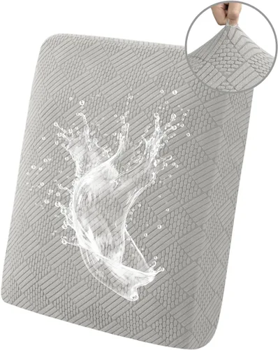 Vista 22 de Easy-Going - Fundas impermeables para cojines de sofá y sofás, funda de asiento de sofá de jacquard elástico de repuesto para perros, mascotas