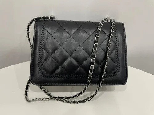 Vista 2 de Bolso de mano para mujer, bolso de hombro, bolso de moda, color negro, Negro, S