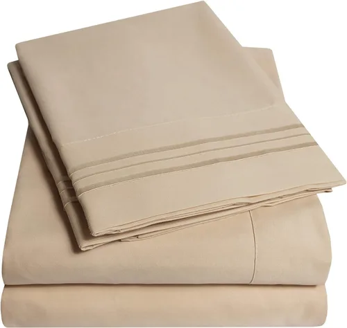 Vista 43 de 1500 Supreme Collection Juego de Sábanas de Bolsillo Extra Profundo - Sábanas de Cama Suaves de Lujo, Sin Arrugas, Ropa de Cama, Más de 40