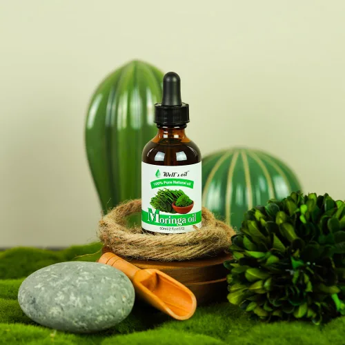 Vista 3 de Well's Oil Aceite de moringa 100% puro, acondicionador, hidratante y nutritivo, ácidos grasos, totalmente natural, para el cuidado de la piel
