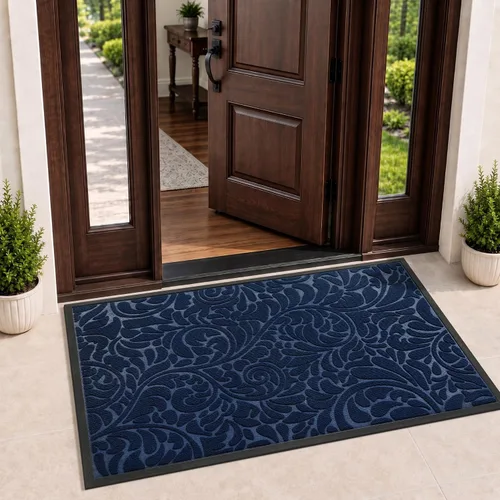 Vista 38 de Yimobra Tapete para puerta de entrada exterior, 29.5 x 17 pulgadas, impermeable, resistente, para puerta delantera, tapete antideslizante resistente