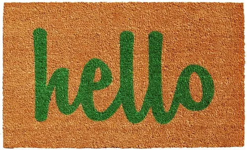 Vista 11 de Calloway Mills 100211729BNB Block Hello Felpudo de 17 x 29 pulgadas, negro/natural