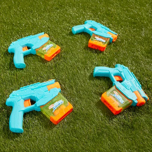 Vista 8 de Nerf Super Soaker Mini Dunk-Fill Funpack 4 lanzadores de agua Tanques de llenado instantáneo fácil, simplemente sumerge y vaya Tanques de 3.4