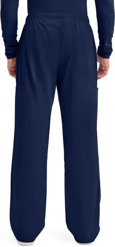 Vista 4 de Cherokee Scrubs for Men Tapered Leg Cargo Scrub Pants with Zip Fly, 5 Pockets Elastic Waist 2-Way Stretch & Easy Care WW190